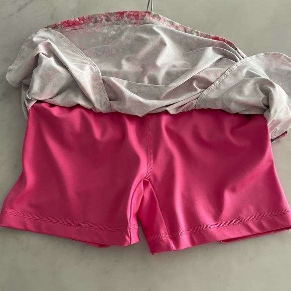 Puma Pwrshape Pink Floral Print Knit Golf Skirt - Picture 5 of 9